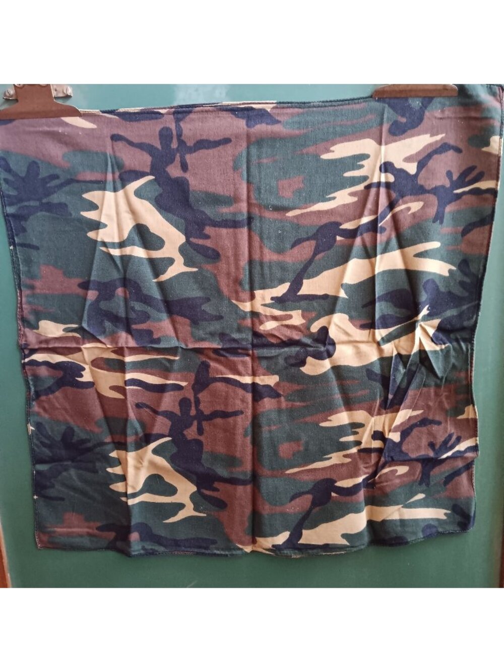 Vintage 20x20 Hanky Bandana Camouflage Cotton Square Punk